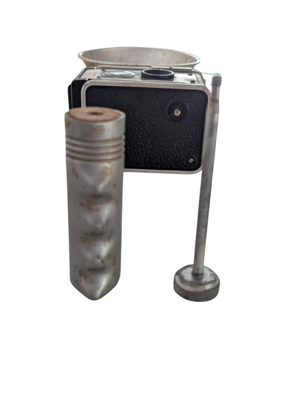 Vintage Kodak Duaflex II Camera w/ Flash Holder Hunt Wilde Grip Kodet Lens - Picture 7 of 10